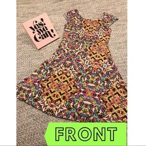 Xhilaration stretch cap sleeve cutout skater dress